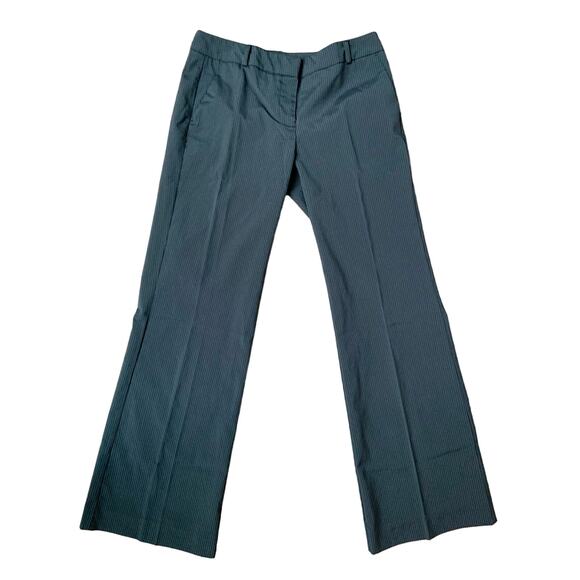 New York & Company 90's Black Pinstripe Slacks & Blazer Suit Set Women's 2 - Picture 2 of 11